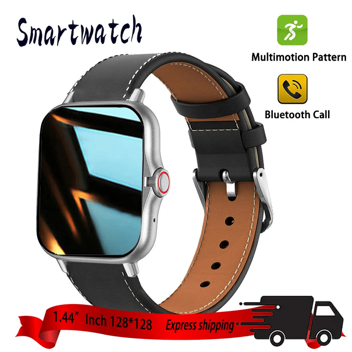 GTS4 Smart Watch Men Women 1.44"  HD 128*128 Sports Fitness Health Monitoring Bluetooth Call Digital Fashion Watches Android Ios