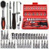 46 PCs Wrench Socket Set, Hardware Car Motorcycle Repair Kit Ratchet Wrench Tool Set, Car Repair Tool Kit