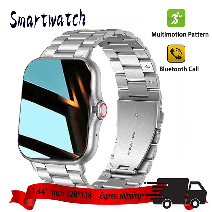 GTS4 Smart Watch Men Women 1.44"  HD 128*128 Sports Fitness Health Monitoring Bluetooth Call Digital Fashion Watches Android Ios