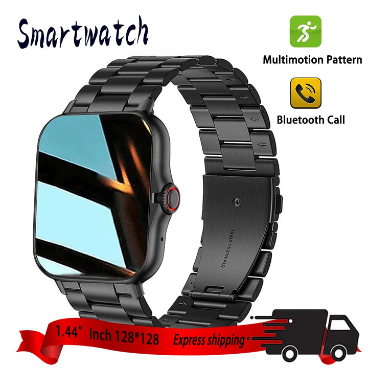 GTS4 Smart Watch Men Women 1.44"  HD 128*128 Sports Fitness Health Monitoring Bluetooth Call Digital Fashion Watches Android Ios