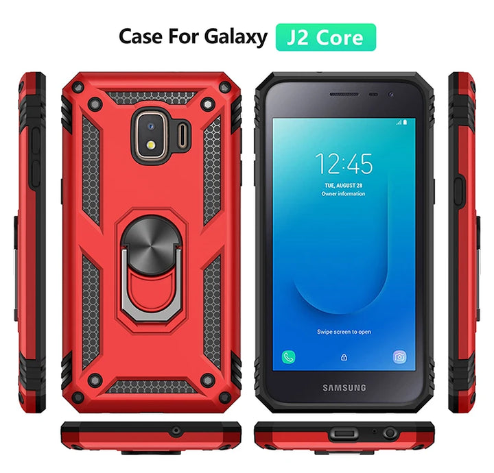 Bracket Rugged Armor Fashion Protection Phone Case For Samsung Galaxy J5 2017 J3 J7 J4 PLUS J6 PRIME J2 CORE PRO 2018 Back Cover