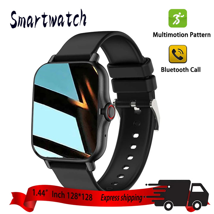 GTS4 Smart Watch Men Women 1.44"  HD 128*128 Sports Fitness Health Monitoring Bluetooth Call Digital Fashion Watches Android Ios