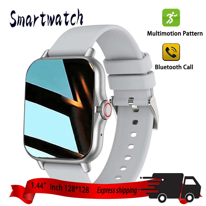 GTS4 Smart Watch Men Women 1.44"  HD 128*128 Sports Fitness Health Monitoring Bluetooth Call Digital Fashion Watches Android Ios