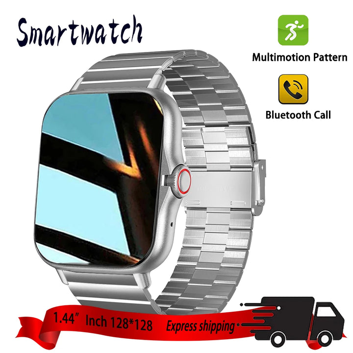 GTS4 Smart Watch Men Women 1.44"  HD 128*128 Sports Fitness Health Monitoring Bluetooth Call Digital Fashion Watches Android Ios