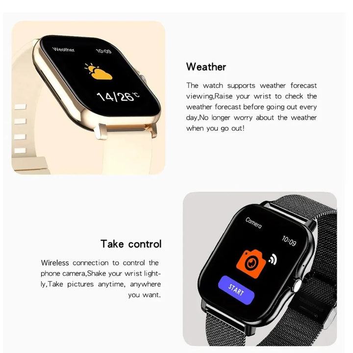 GTS4 Smart Watch Men Women 1.44"  HD 128*128 Sports Fitness Health Monitoring Bluetooth Call Digital Fashion Watches Android Ios